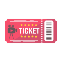 gescheurd papier ticket voor een film voorbij gaan aan of een tonen Bij de bioscoop png