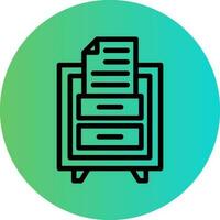 File Drawer Vector Icon Design