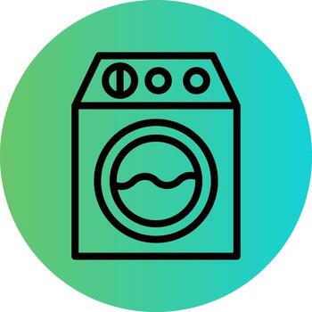 Washing Machine Vector Icon Design