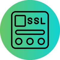 SSL File Vector Icon Design