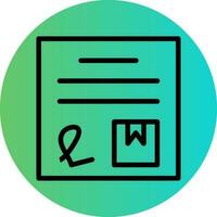 Delivery Note Vector Icon Design