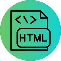 HTML File Vector Icon Design