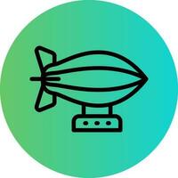 Zeppelin Vector Icon Design