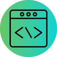 Web Programming Vector Icon Design