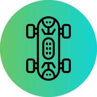 Skateboard Vector Icon Design