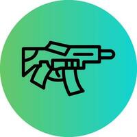 Machine Gun Vector Icon Design