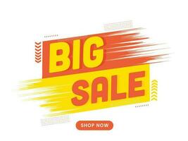 Big Sale Poster Or Banner Design For Advertising Concept. vector