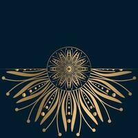 Luxury mandala background with golden arabesque pattern Arabic Islamic east style vector