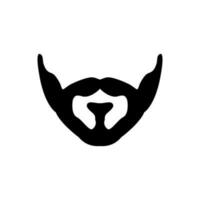 Beard icon vector. barbershop illustration sign. hairdresser symbol. vector