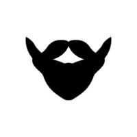 Beard icon vector. barbershop illustration sign. hairdresser symbol. vector