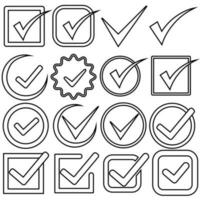 Approved vector icon. Accept illustration sign. ok symbol. agree logo.