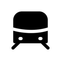 Train vector icon. tram illustration sign. travel symbol. public transport logo.