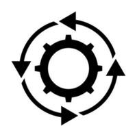 Process Icon Design vector