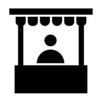 Shop Assistant Icon Design vector