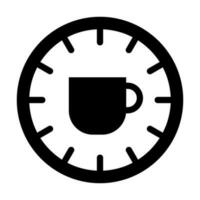 café hora icono diseño vector