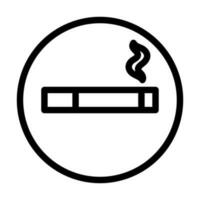 de fumar zona icono diseño vector