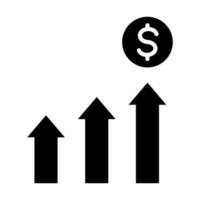Profit Growth Icon Design vector