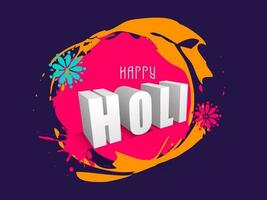 Indian Festival of Colours, Happy Holi Concept. vector