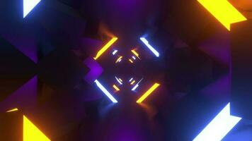 kubus kamer neon achtergrond video