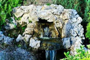 Small natural waterfall photo