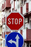 Street Stop sign photo