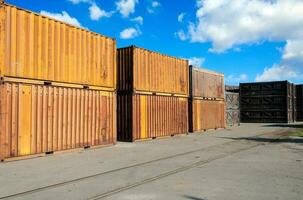 Metal containers outdoor photo