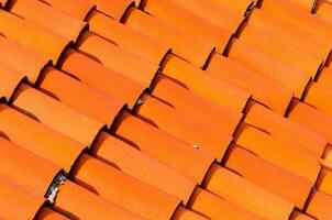 Red tiles roof photo