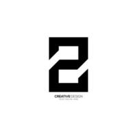 Letter Z digital shape modern unique monogram simple logo vector
