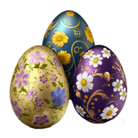 ai generativo colorato Pasqua uovo png trasparente