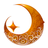 AI generative Ramadan moon png
