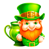 A Leprechaun St Patricks Day cartoon character png