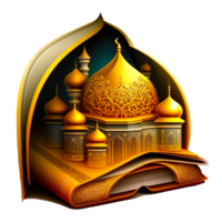 golden mosque illustration png