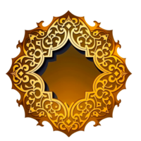 ai generativ guld islamic bakgrund png transparent