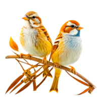AI generative sparrow bird PNG transparent