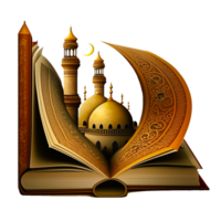 beautiful Quran And Mosque png