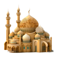 ai generativo hermosa mezquita gratis ilustración png
