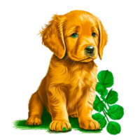 ai génératif mignonne chien sur transparent Contexte png