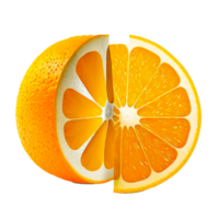 ai generativo naranja Fruta ilustración png