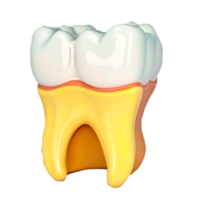 ai génératif dessin animé les dents illustration png