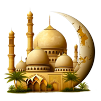 ai generativo islamico moschea illustrazione png
