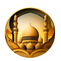 Eid Mubarak mosque free illustration png