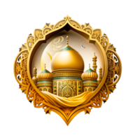 ai generativo islamico Ramadan kareem moschea png