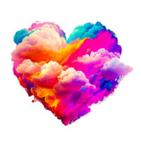 colorful heart illustration png