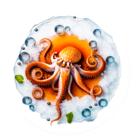 Fried appetizer octopus illustration png