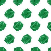Seamless pattern with d8 dices vector illustration