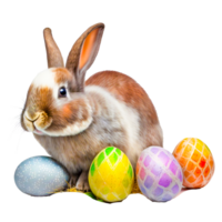 ai generativo cartone animato Pasqua coniglietto con Pasqua coniglietto png