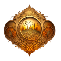 ai generativo Ramadan moschea png trasparente