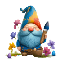 ai génératif Pâques gnome illustration png