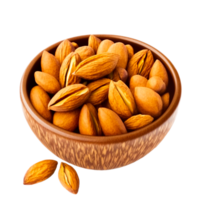 ai génératif amandes sur bol illustration png