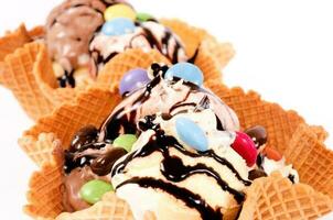 Ice cream close up photo